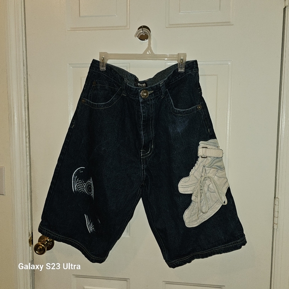 RARE Raw blue skateboard shorts - Picture 6 of 6